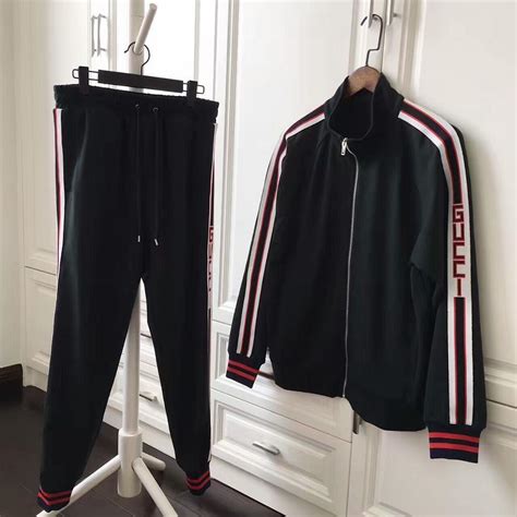 gucci 2 piece tracksuit|Gucci tracksuit price.